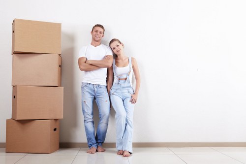 Student storage in Watford with neatly packed boxes and luggage