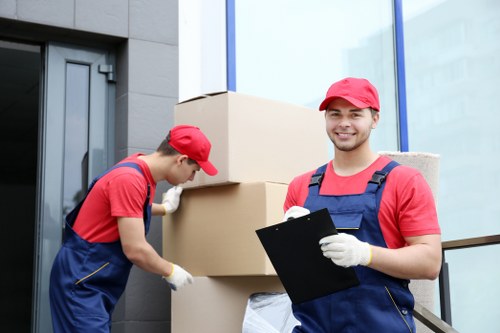 Storage items being loaded for a transparent Watford storage quote