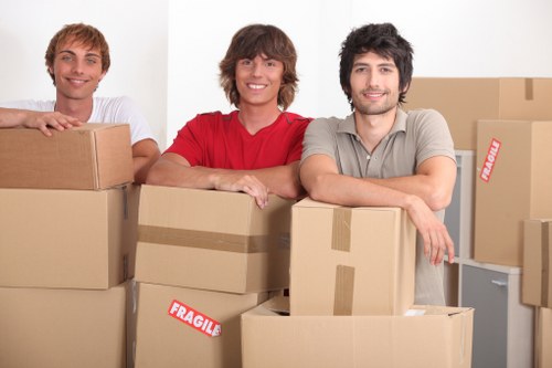 Professional movers handling furniture for a small removal