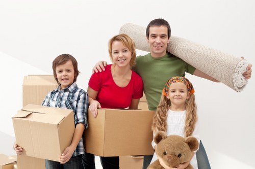 Careful packing of boxes and fragile items in Watford